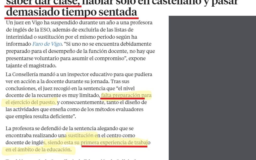 Seleccionar docentes para lo que ocurre en el aula